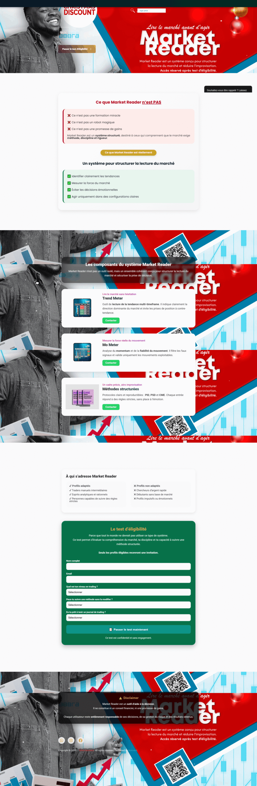 Aperçu de la landing page MR réalisée par Konnect Pro
